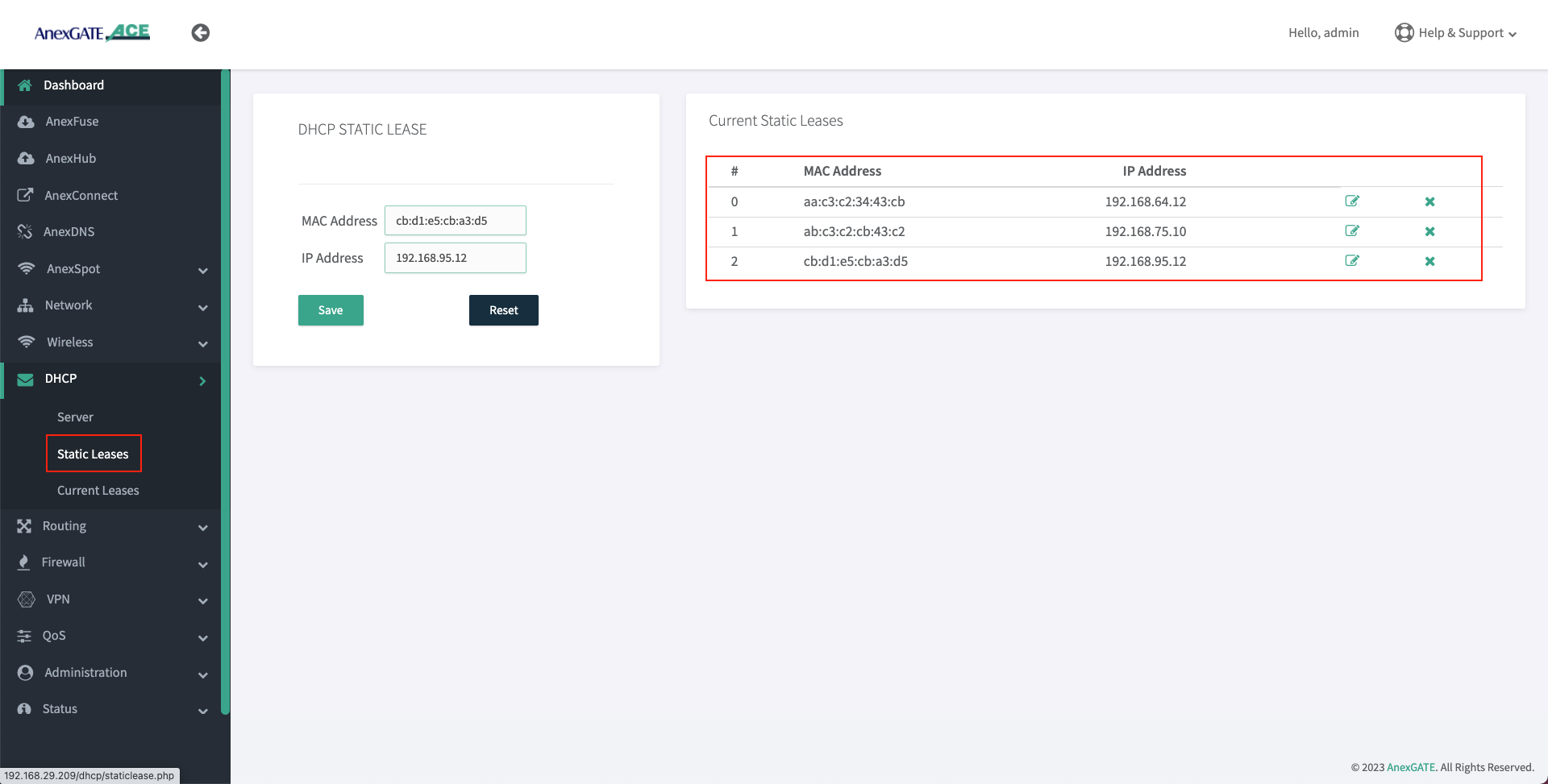ACE AnexSPOT Router | AnexGate Product Knowledge Base